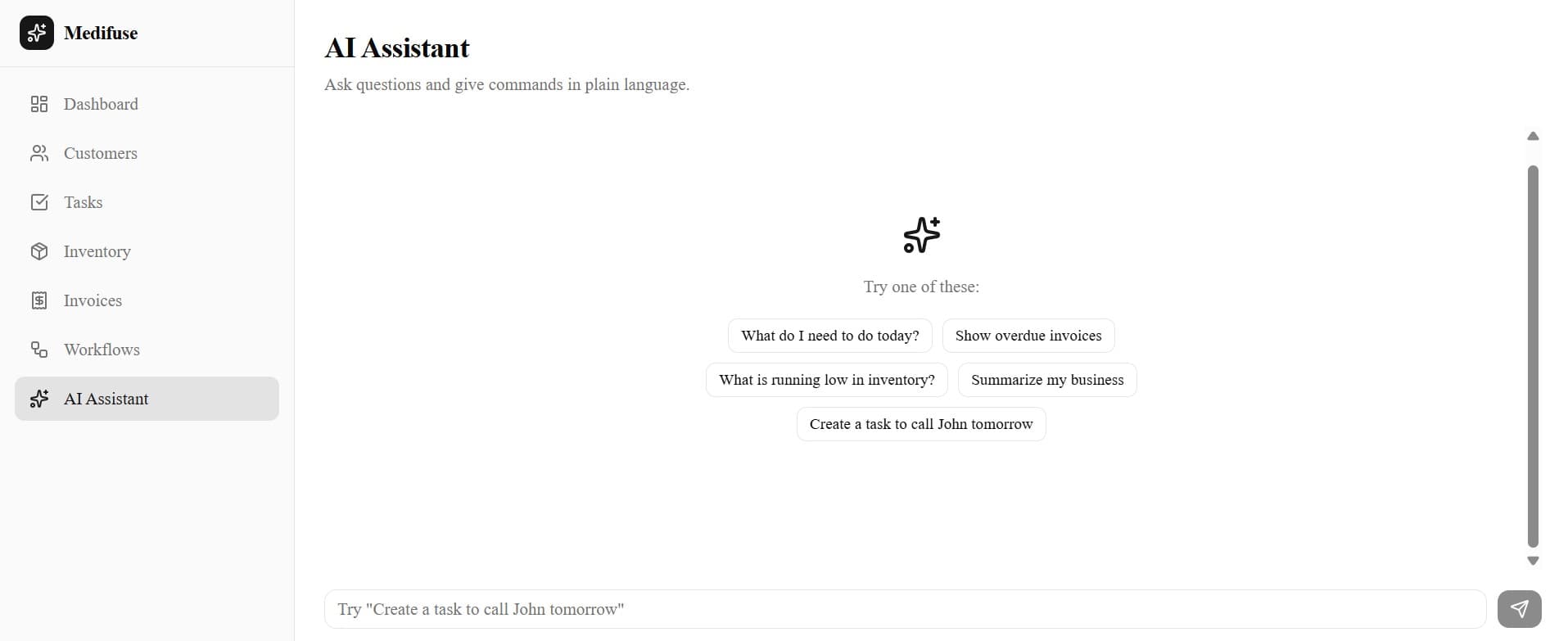 Medifuse AI Assistant screenshot